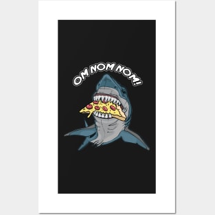 Great White Shark Pizza Gift Posters and Art